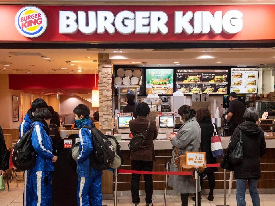 American fast-food hamburger Burger King restaurant chain is seen in Tokyo, Japan.