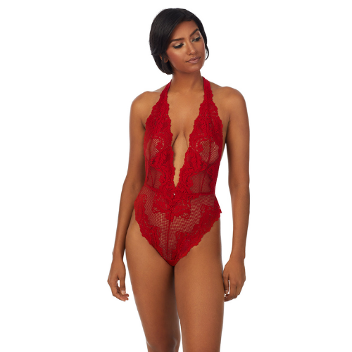 Le Mystere Lace Allure Halter Bodysuit