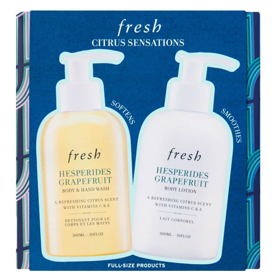 <p><a href="https://go.redirectingat.com?id=74968X1596630&url=https%3A%2F%2Fwww.fresh.com%2Fus%2Fgifting%2Fhesperides-body-wash-body-lotion-set-H00007381.html&sref=https%3A%2F%2Fwww.bestproducts.com%2Fbeauty%2Fg267%2Fbody-and-bath-gift-sets-for-women%2F" rel="nofollow noopener" target="_blank" data-ylk="slk:Shop Now;elm:context_link;itc:0;sec:content-canvas" class="link ">Shop Now</a></p><p>Hesperides Body Wash and Body Lotion Set</p><p>fresh.com</p><p>$45.00</p>