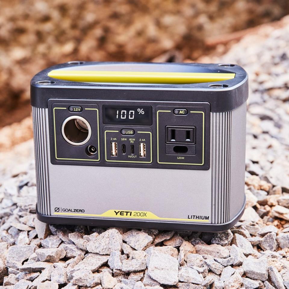 <p><a href="https://go.redirectingat.com?id=74968X1596630&url=https%3A%2F%2Fwww.walmart.com%2Fip%2FGoal-Zero-Yeti-200X-Portable-Power-Station-187Wh-Lithium-Battery-Generator-120-Watt-AC-Inverter%2F686856752&sref=https%3A%2F%2Fwww.popularmechanics.com%2Fadventure%2Foutdoors%2Fg37295464%2Fbest-solar-powered-generators%2F" rel="nofollow noopener" target="_blank" data-ylk="slk:Shop Now;elm:context_link;itc:0;sec:content-canvas" class="link ">Shop Now</a></p><p>Yeti 200X Solar Generator</p><p>walmart.com</p><p>$179.00</p><span class="copyright">Trevor Raab</span>