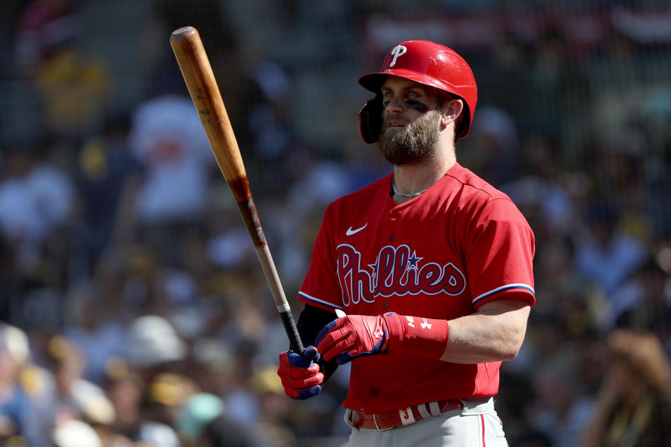 Bryce Harper #3 of the Philadelphia Phillies is a fantasy star
