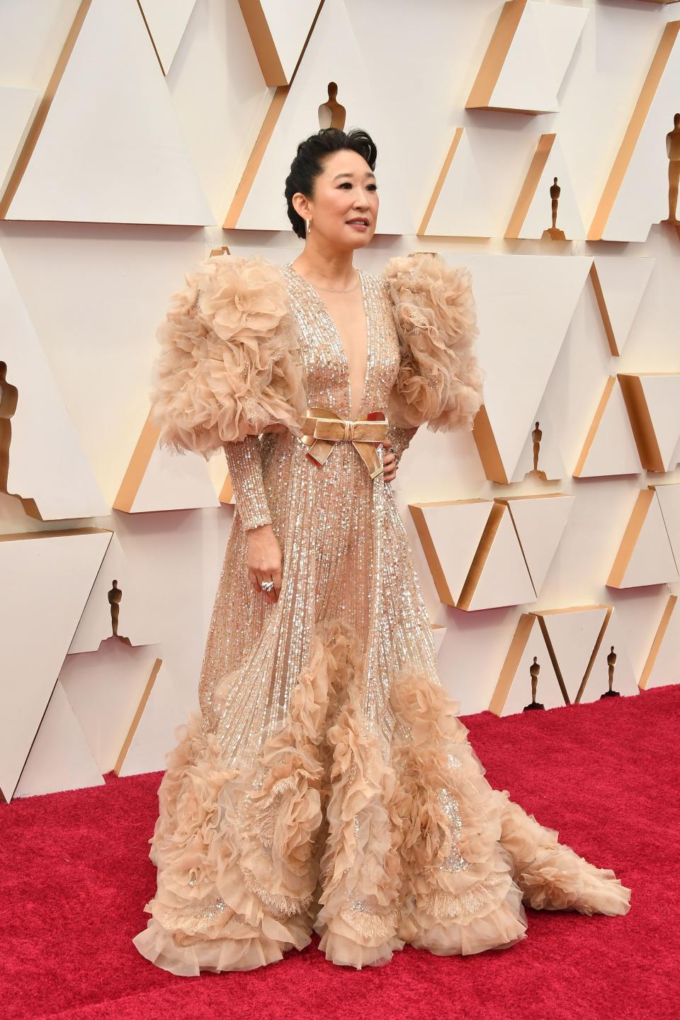 HOLLYWOOD, CALIFORNIA - FEBRUARY 09: Sandra Oh attends the 92nd Annual Academy Awards at Hollywood and Highland on February 09, 2020 in Hollywood, California. (Photo by Amy Sussman/Getty Images)