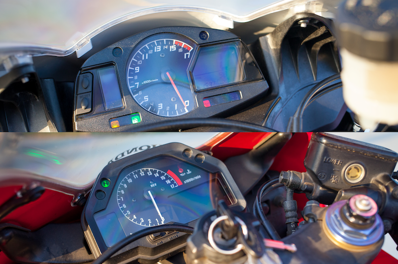 2016 instrument panel on top and 2005 below