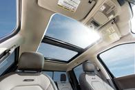 <p>A panoramic sunroof spanning the front and rear seat areas is available. </p>