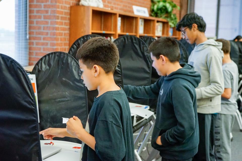 Frenship ISD middle school students vote on the future mascot and school colors for Memorial High School this week. The new school is set to open in 2025.