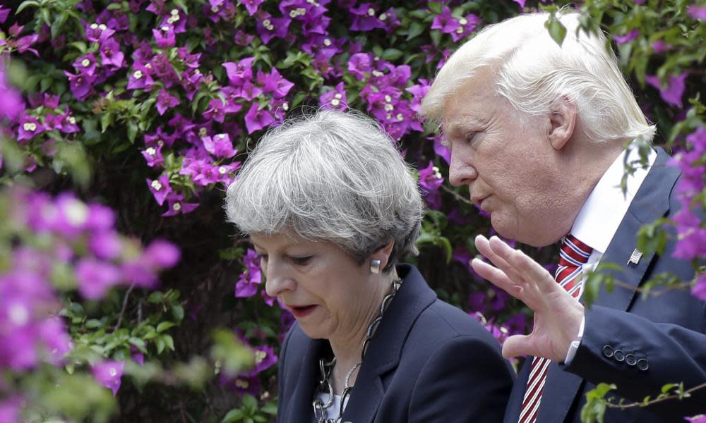 Donald Trump met Theresa May at the G7 summit in Taormina, Italy, in May but has yet to take up her offer to visit Britain.