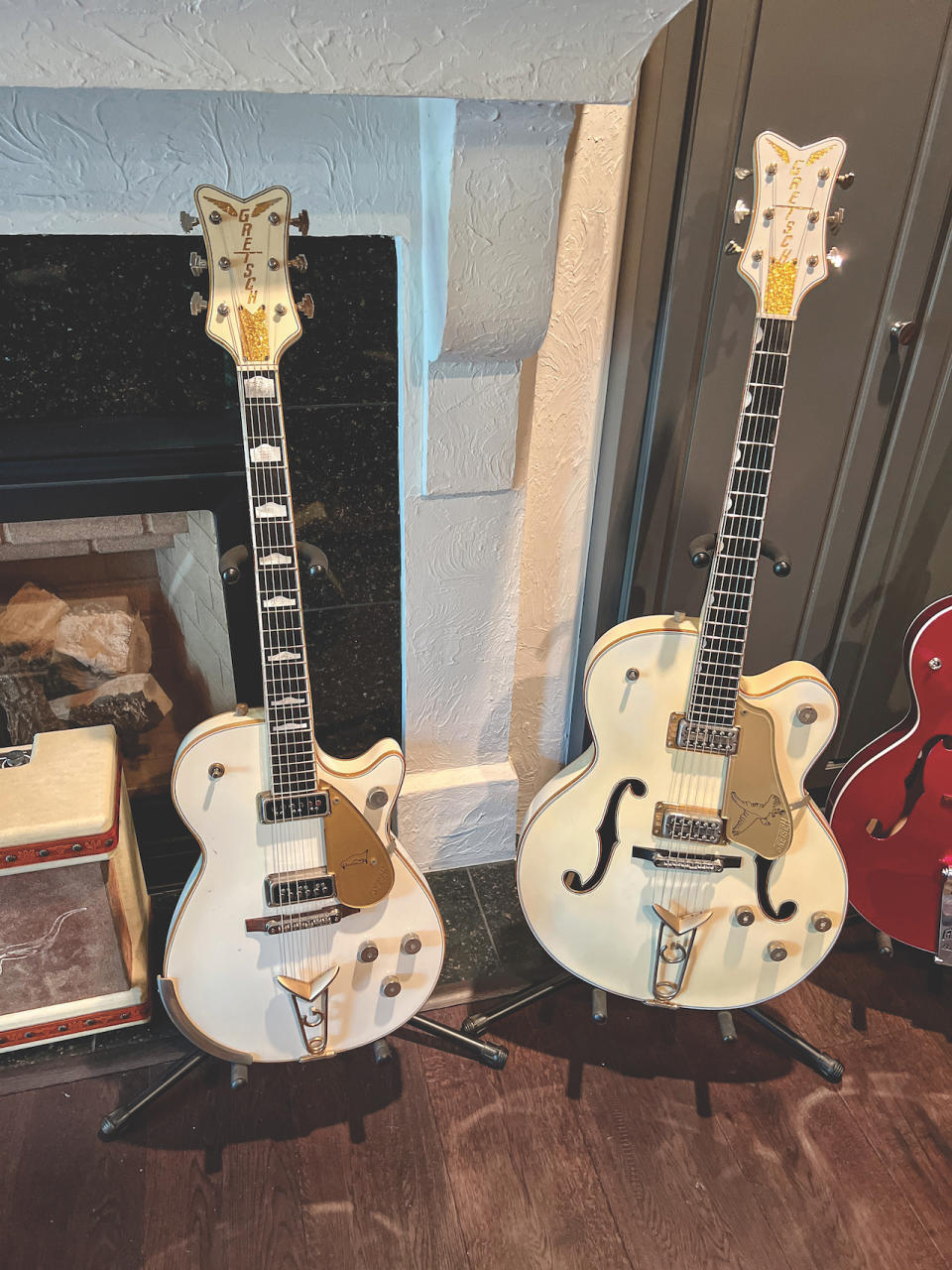 1956 Gretsch White Penguin and 1958 White Falcon