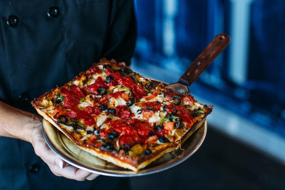 Pi-Squared opens at 2615 Hendersonville Road in Arden serving Detroit-style pizza.