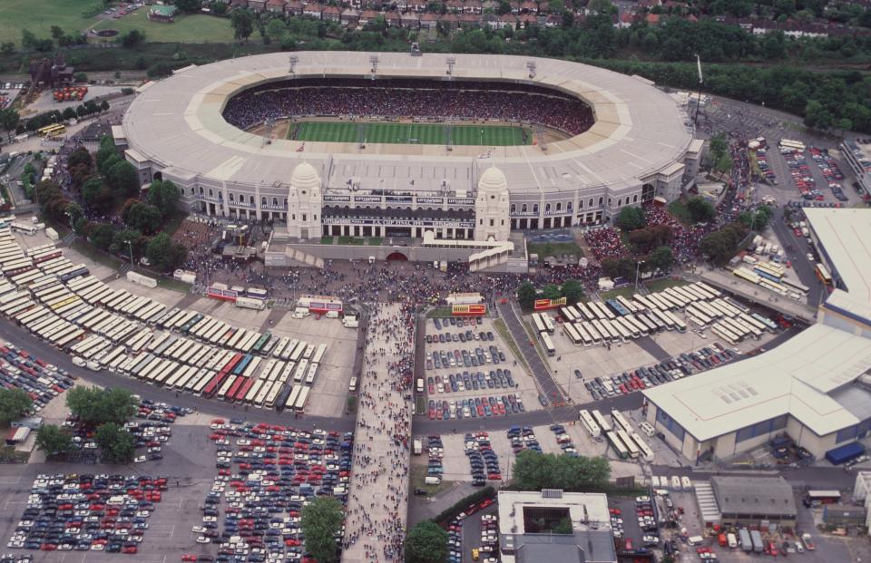 Wembley Stadium back in 1995.