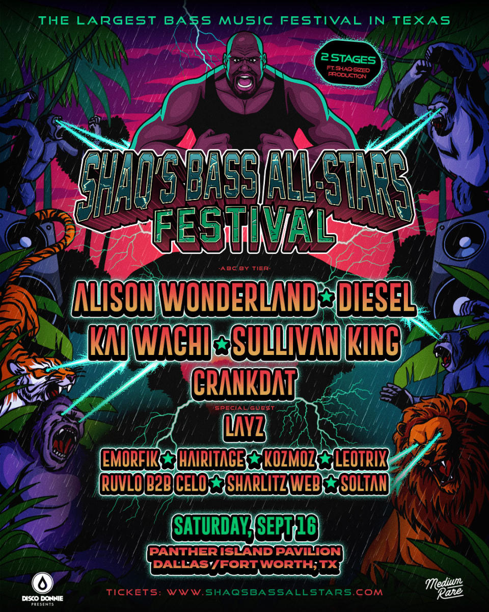 Shaq's Bass All-Stars Festival poster