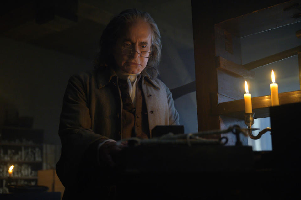 Michael Douglas as Benjamin Franklin in 'Franklin,' the Apple series