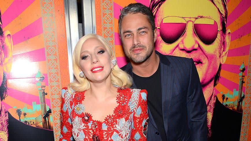 Lady Gaga and Taylor Kinney. Source: Getty