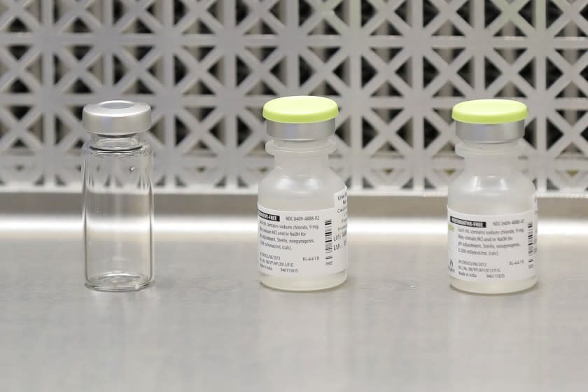 Vials used to test experimental coronavirus vaccine