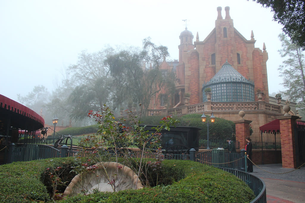 A part of Haunted Mansion was damaged during the hurricane at Disney World, and these tears are REAL