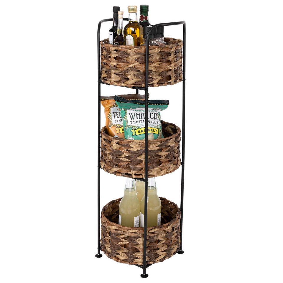 Costco: A 3-Tier Basket Tower That's Perfect For Small Spaces