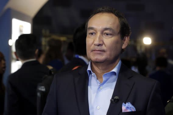 <em>Oscar Muñoz, CEO de United Airlines, en foto de 2016. AP.</em>