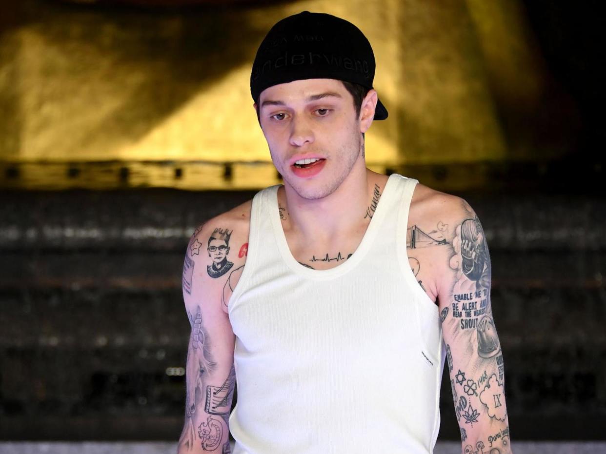 Pete Davidson walks the runway during the Alexander Wang Collection 1 fashion show at Rockefeller Center, New York City on 31 May 31, 2019: Getty Images