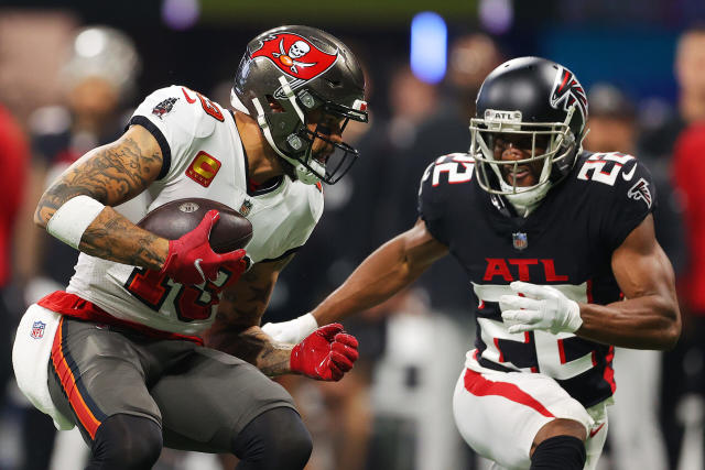 The Tampa Bay Buccaneers And Atlanta Falcons Unveil Latest 'Color Rush'  Uniforms On Thursday Night Football