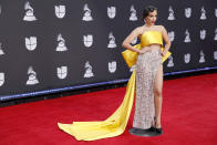 Anitta defendió con mucho estilo un conjunto de Georges Hobeika que no era fácil de llevar. (Foto: Joe Buglewicz / Getty Images)