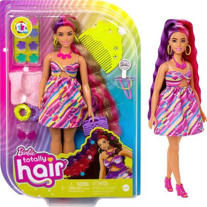 Take 68% off this flower-themed Barbie doll with hair accessories.