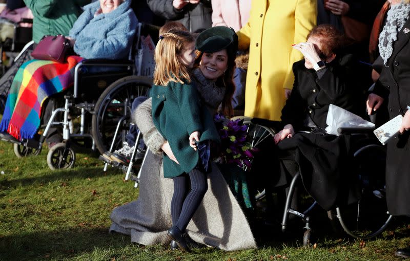 Royal Family's Christmas Day service on the Sandringham estate in eastern England