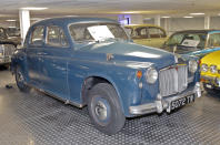 <p>Launched 75 years ago, in 1949, the P4 looked incredibly modern for a Rover, which was one of Britain's most traditional automotive brands. With its slab sides, <strong>column gearchange</strong> and 'cyclops eye' spotlamp in the middle of the grille, this was something very different. Production lasted until 1964, by which point a wide array of engines had been offered. This is one of two P4s in Studio434; it's a four-cylinder Rover 80 that sits alongside a six-cylinder 90.</p>