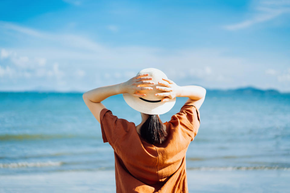 woman at the beach