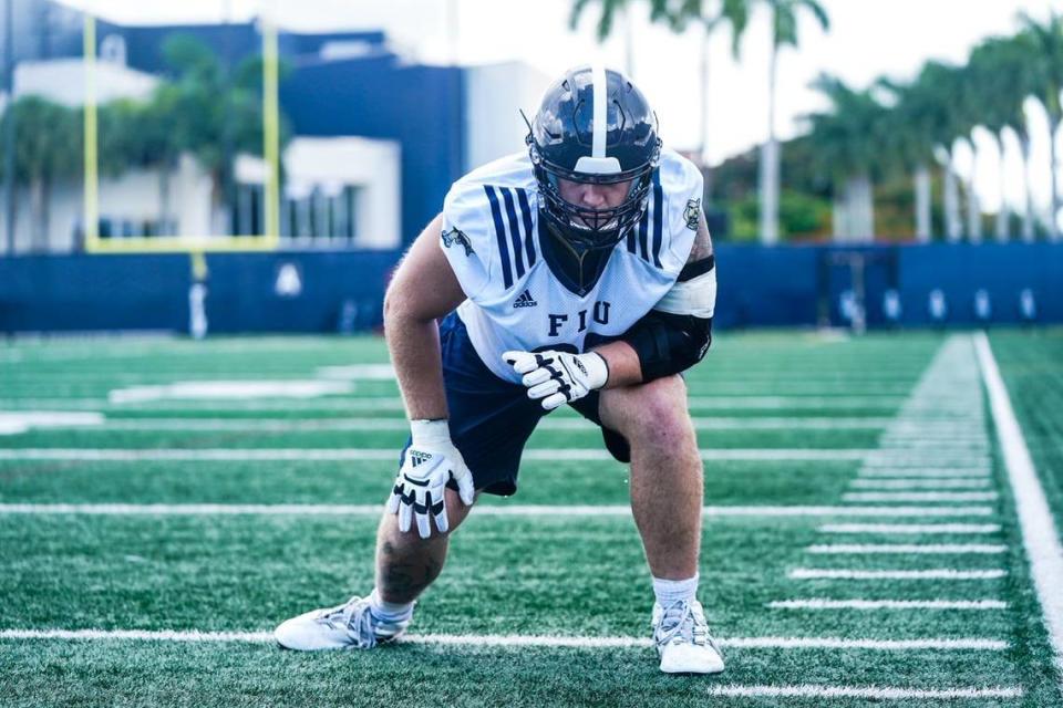 FIU offensive lineman Jacob Peace