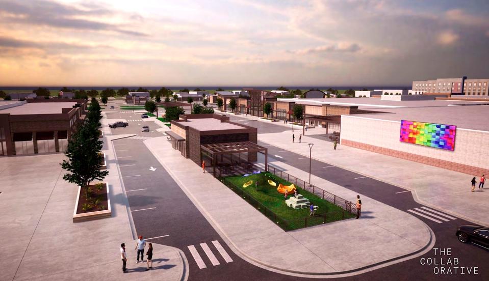 This rendering displays a possible boulevard as part of a redevelopment plan for the Adrian Mall. Stories in 2023 about a proposed redevelopment of the mall site were popular with The Daily Telegram's online readers.