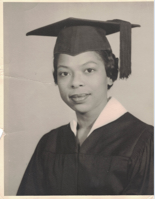Graduation photo of Earline Duncan at Lemoyne College in 1959
