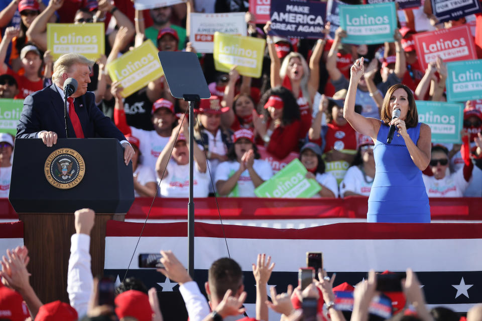 Martha McSally and Donald Trump