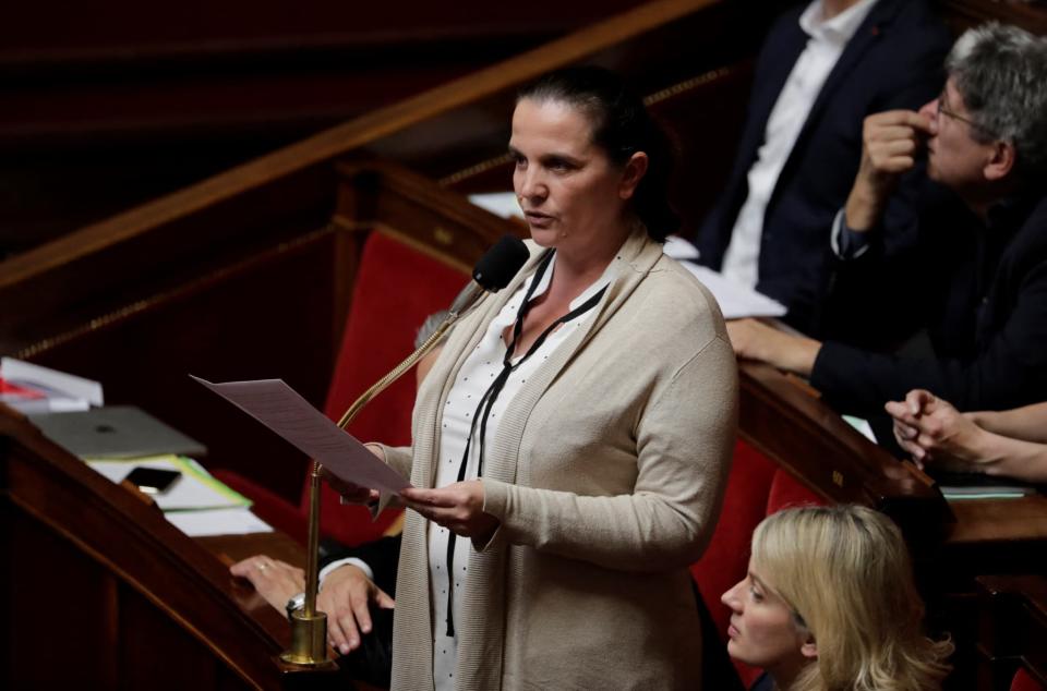 Caroline Fiat à l'Assemblée nationale, le 9 avril 2019 - THOMAS SAMSON / AFP