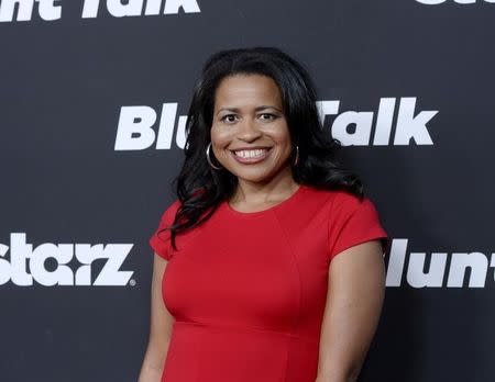 Courtney Kemp Agboh, creator and showrunner of the television series "Power," poses during Los Angeles premiere of "Blunt Talk" at the DGA Theater in Los Angeles, California August 10, 2015. REUTERS/Kevork Djansezian