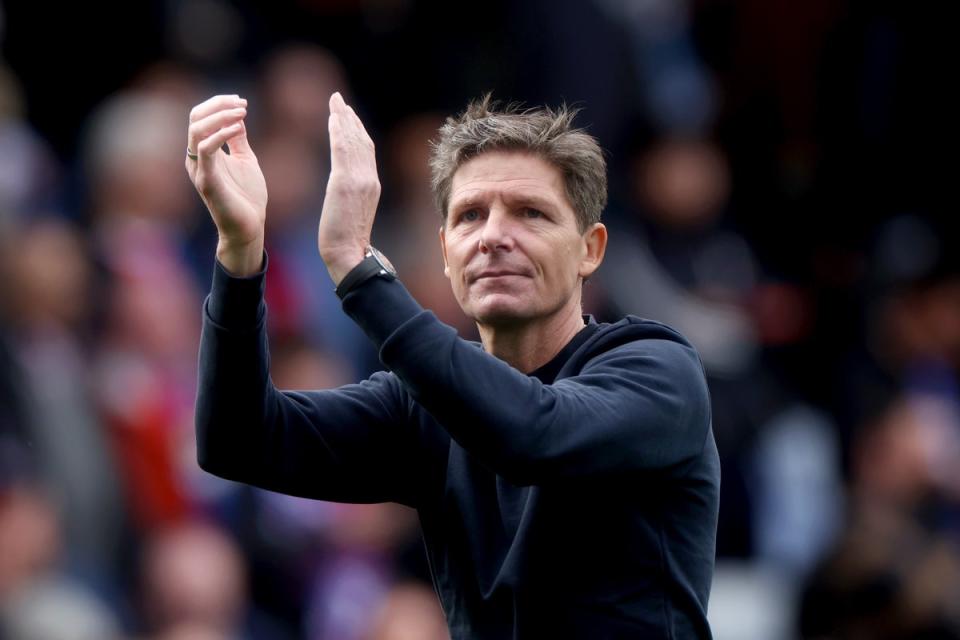 Glasner was proud of the efforts of his players against Man City (Getty Images)