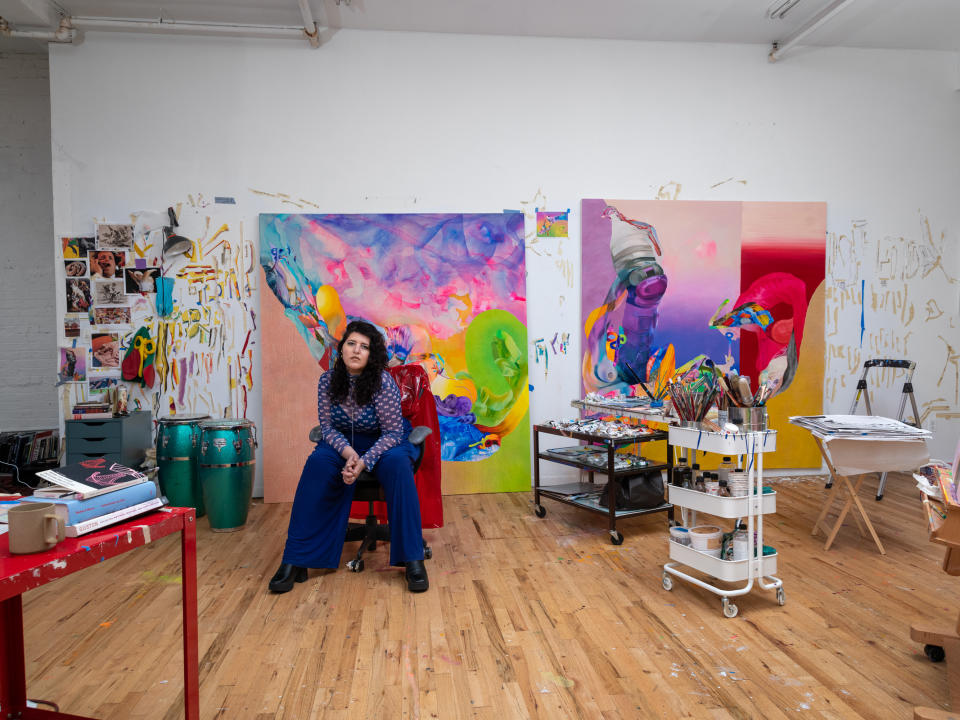 Colombian-born and New York-based artist, Ilana Savdie is staging her first London show at the White Cube - Credit: Harry Griffin