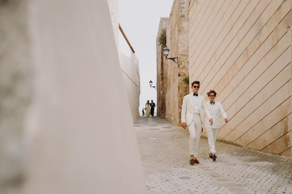 Paola Fendi Wore Dresses Designed by Kim Jones and Pierpaolo Piccioli During Her Wedding Weekend in Ibiza