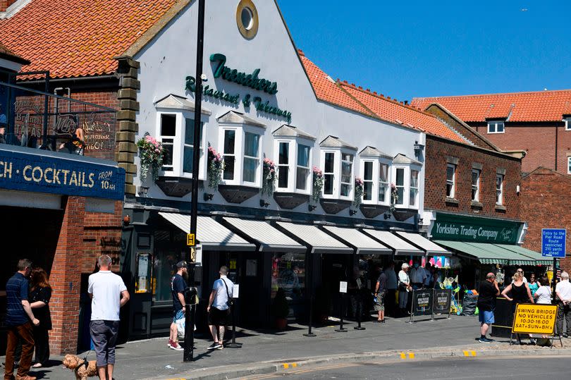 Trenchers traditional fish and chip shop on New Quay Road, Whitby