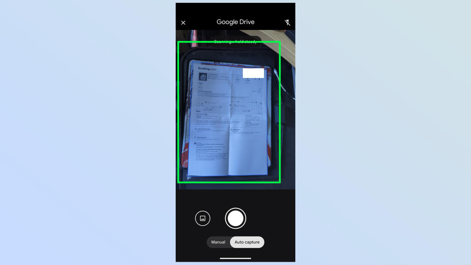 how to use document scanner in the google drive app