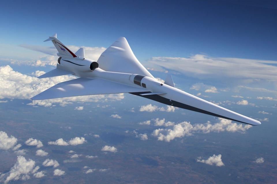The X-59 jet, in development by Lockheed Martin, is intended to pave the way for supersonic air travel.