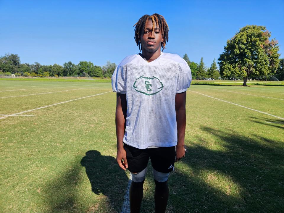 Shasta College freshman wide receiver Hakeem Lowe from Apopka, Florida.