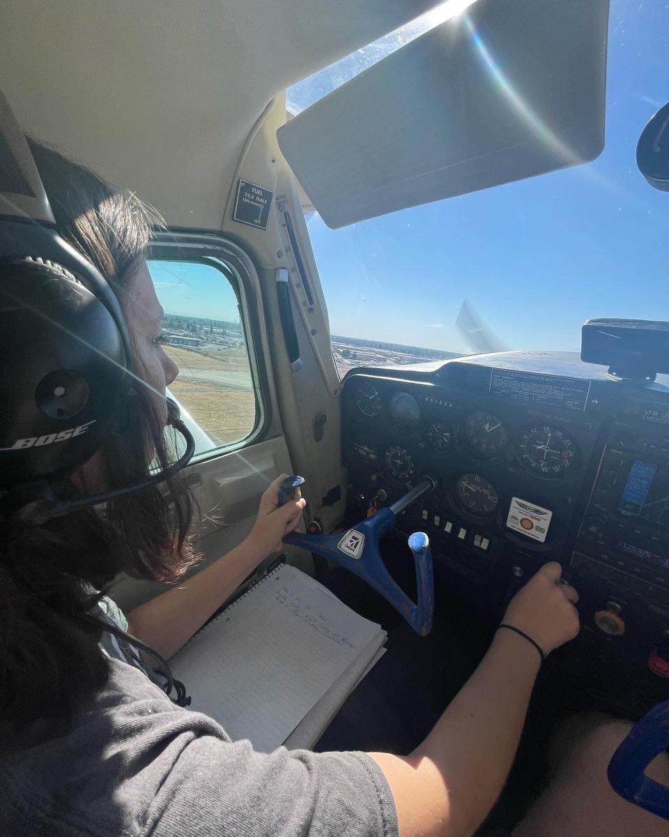 Lyndsey Jacobsen, 15, says she was 12 when she began flying lessons. The teenager co-coordinated the 2022 Wreaths Across America Day wreath-laying ceremony for Sacramento Valley National Cemetery.