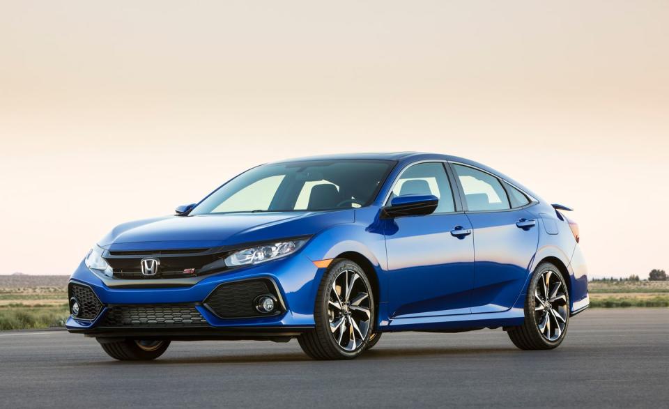 <p>For the second year in a row, the Civic compact beat out Honda's own mid-size Accord in the sales race (although both nameplates declined compared with last year). There's an impressive variety among the lineup of coupes, sedans, and hatchbacks; our favorites are the Sport, the Si, and the Type R, all of which won <a rel="nofollow noopener" href="https://www.caranddriver.com/features/a25252134/10best-cars-2019/#10best2019hondac" target="_blank" data-ylk="slk:10Best Cars awards for 2019;elm:context_link;itc:0;sec:content-canvas" class="link ">10Best Cars awards for 2019</a>. </p>