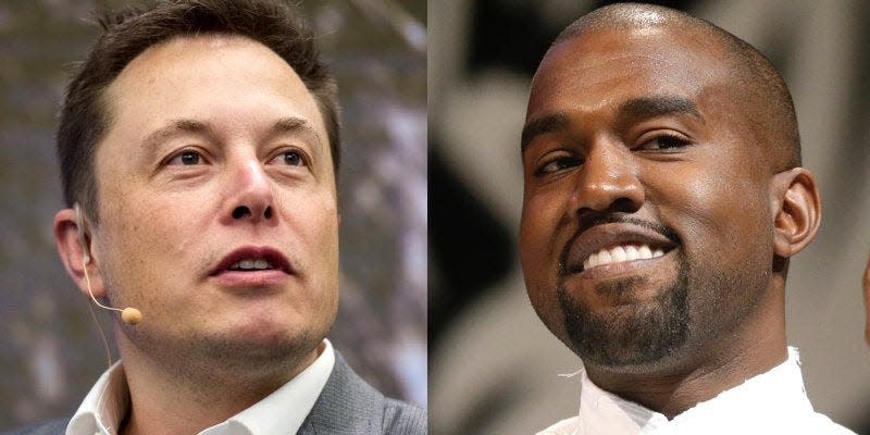 elon musk kanye west