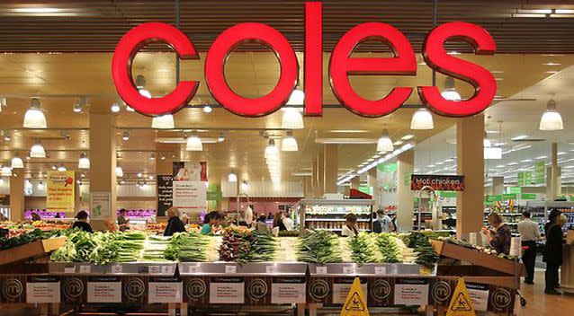 The retail giant had the flags located inside the Toowong supermaket. Source: Supplied.