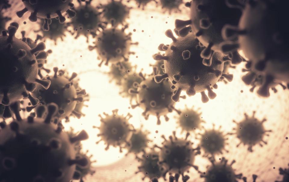   <span class="attribution"><a class="link " href="https://www.shutterstock.com/es/image-illustration/covid19-coronavirus-several-viruses-infecting-human-1790378180" rel="nofollow noopener" target="_blank" data-ylk="slk:Shutterstock / ktsdesign;elm:context_link;itc:0;sec:content-canvas">Shutterstock / ktsdesign</a></span>