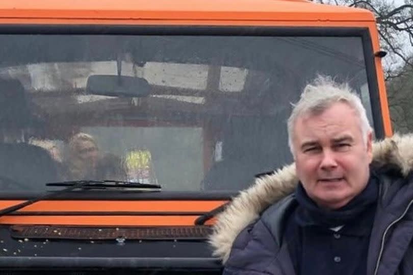 Eamonn enjoyed a trip to Centre Parks with Katie who is seen in the background of this snap