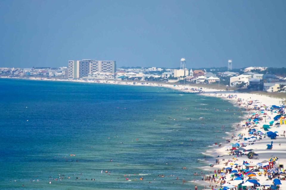 <p>Getty</p> The Gulf of Mexico at Panama City Beach