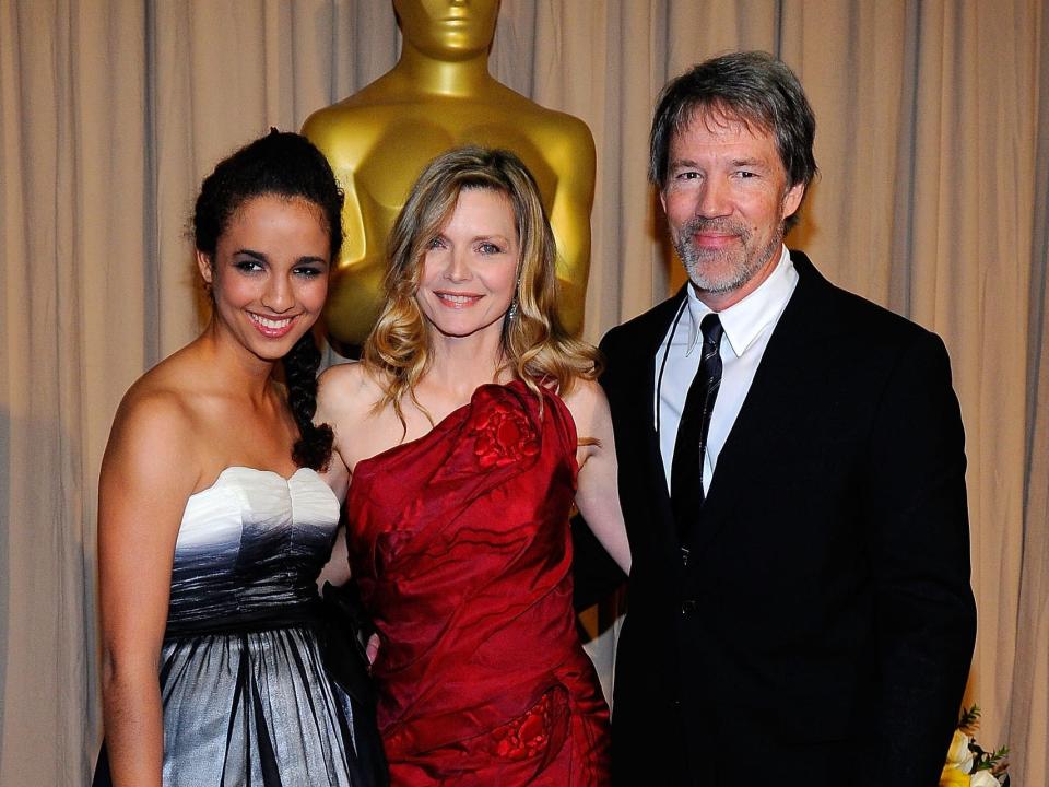 michelle pfeiffer, david e kelley, and their daughter claudia