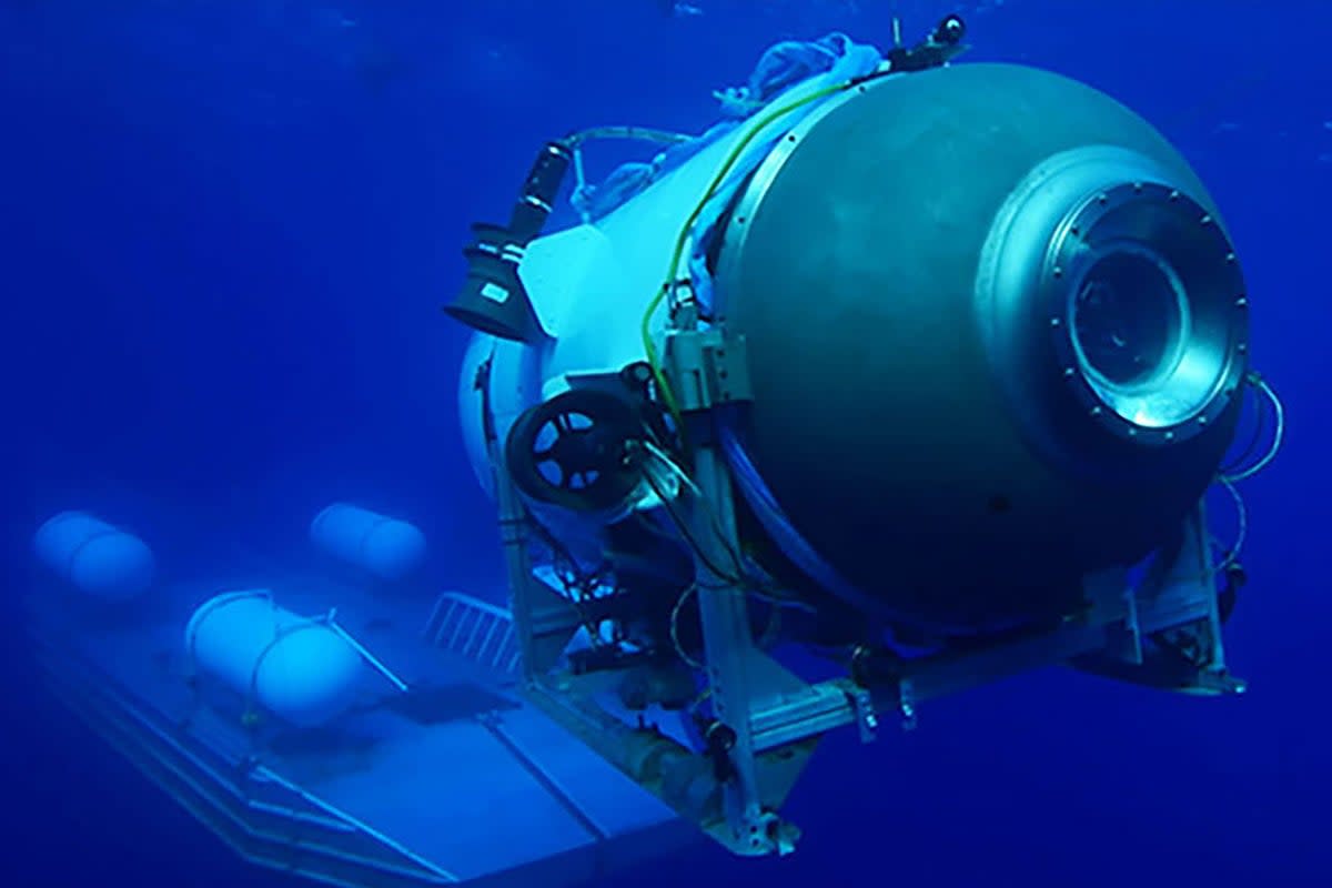 The missing submersible Titan only has around 16 hours of oxygen remaining and limited food and water rations onboard (PA Media)