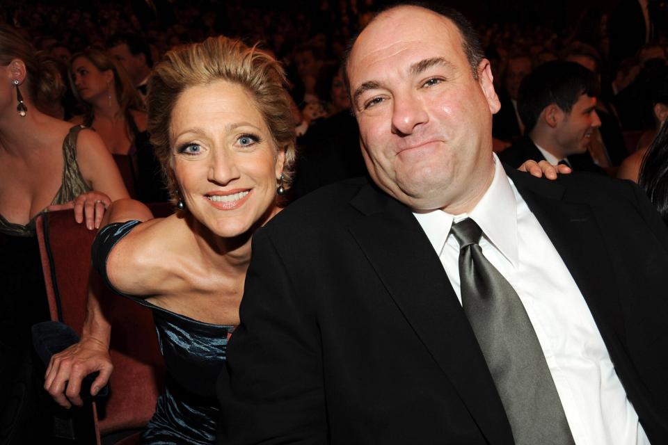 Edie Falco and James Gandolfini